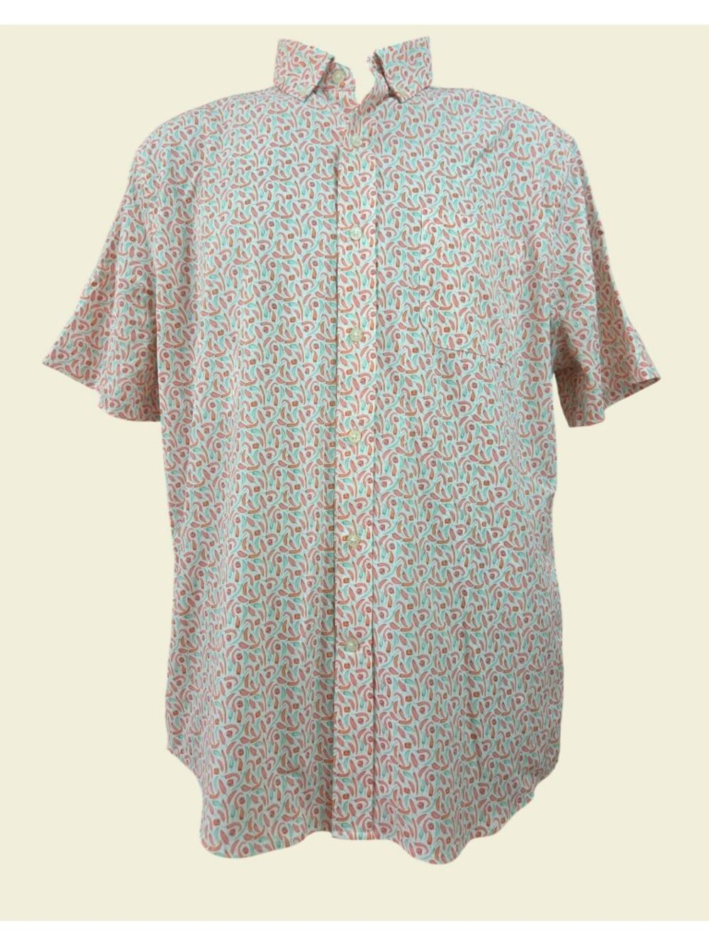 Southern Tide Intercoastal Chili Pepper Print Shirt Medium